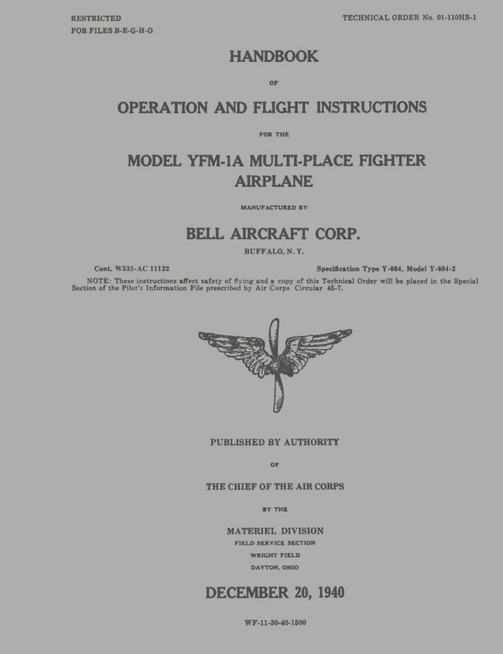 AERONAUTICA USA - Bell YFM1A Airacuda 1940 (eng) MV - <b>DOWNLOAD</b>