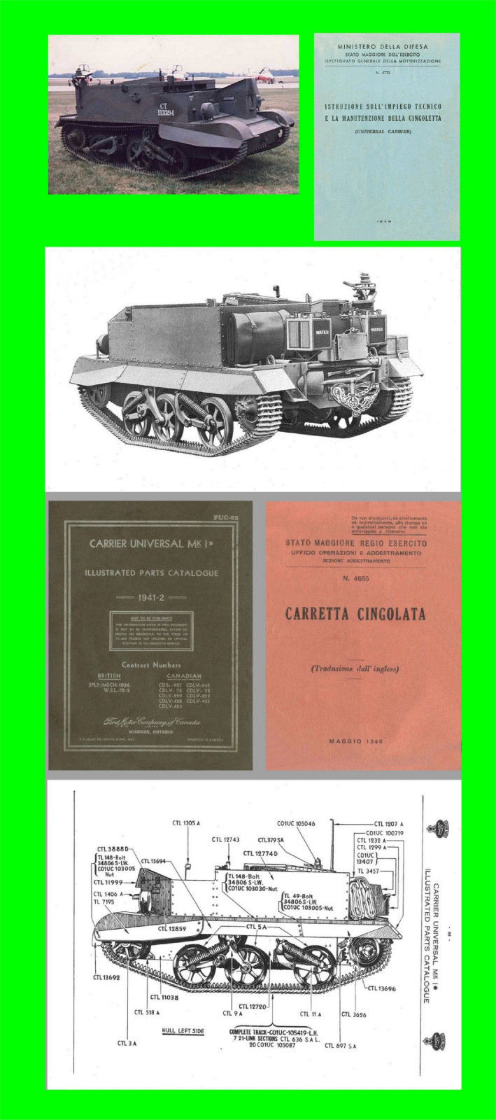 COLLECTION - CARRETTA CINGOLATA FORD UC CARRIER ARMOURED TANK Manual - <b>DOWNLOAD</b>