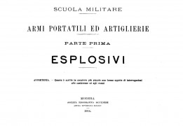 EsplosivieArmiPortatiliArtiglieriaItaliane1914ScuolaMilitareModena