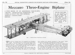 MeccanoSupermodels34ThreeEngineBiplane