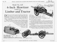 MeccanoSupermodels37HowitzerwithLimberandTractor