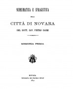 NumismaticaeSfragisticadellacittadiNovara1833