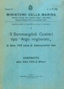 SommergibileCostieroArgoContrattoTosi19xx(DCN161)